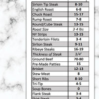 Half of Beef (USDA inspected)