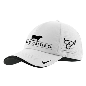 Angus Cattle Co Dri-Fit Hat (white)